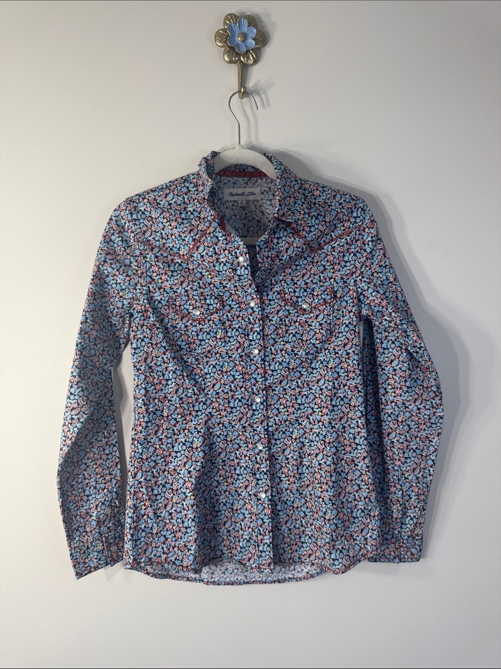 Panhandle Slim Long Sleeve Button Down Pearl Snaps